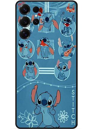 Силіконовий бампер чохол для samsung s25 ultra з картинкою стіч stitch