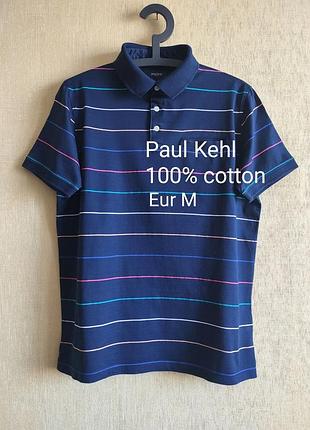 Чоловіча футболка поло paul kehl з 100% мерсеризованої бавовни