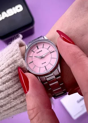 Годинник жіночий casio оригінал сталевий водонепроникний часы женские