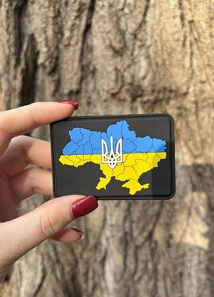 №пвх019 шеврон "україна карта" 7.3х5см