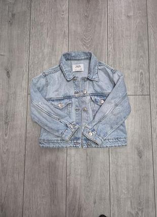Джинсовка zara 122 джинсова курточка джинсовая куртка