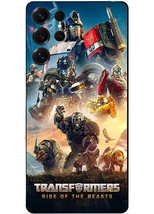 Чехол силиконовый бампер для samsung s24 ultra с картинкой звероботы трансформеры transformers