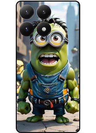 Силіконовий чохол бампер для xiaomi 15t з малюнком міньйон халк minion
