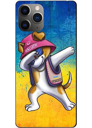 Силиконовый чехол бампер для iphone 11 pro max с рисунком пес патрон калуш kalush