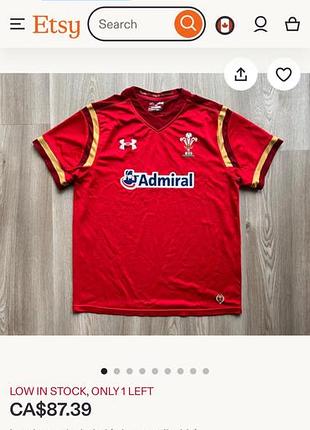 Футболка under armour 2015 wales wru з регбі