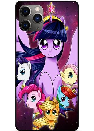 Силиконовый бампер чехол для iphone 11 pro max с рисунком пони my little pony