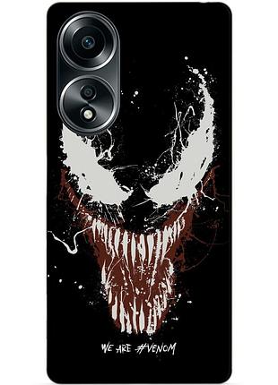 Силіконовий бампер чохол для oppo a58 з малюнком веном venom