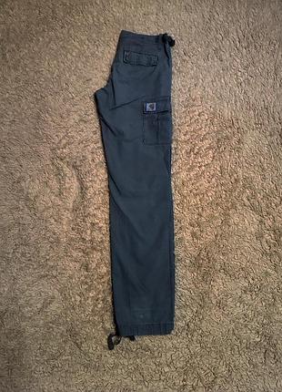 Серые брюки карго carhartt wip aviation pant — оригинал, размер 26