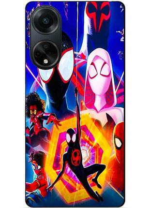 Силіконовий бампер чохол для oppo a98 з картинкою spider man людина-павук