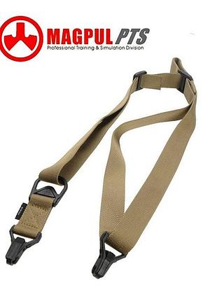 Тактический оружейный 1-2 точечный ремень magpul ms3 pts (гонконг) - песочный (койот)