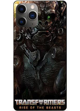 Силиконовый чехол бампер для iphone 11 pro max с рисунком оптимус праймал звероботы трансформеры transformers