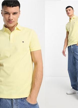 Оригинал! футболка поло tommy hilfiger flag logo slim fit