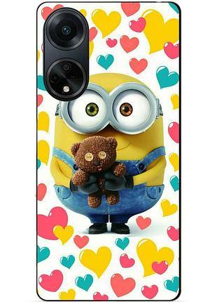 Силіконовий бампер чохол для oppo a98 з малюнком міньйон боб minion