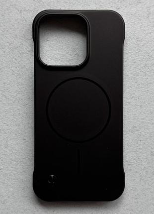 Apple iphone 16 pro чохол з magsafe тонкий, чорний, матовий пластиковий
