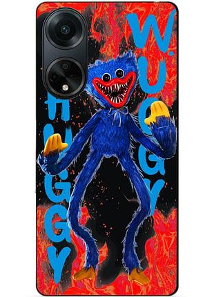 Силіконовий бампер чохол для oppo a98 з малюнком хаггі вагі huggy wuggy