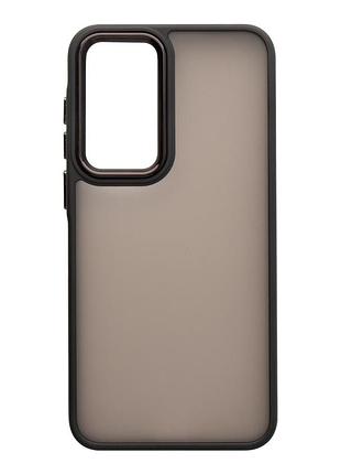 Чехол fiji lens для samsung galaxy s23 fe (s711) бампер матовый с защитой блока камер black