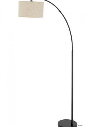 Торшер tk-lighting zenith 16023 e27 чорний/льон