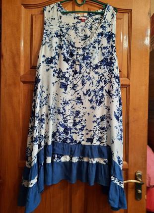 Платье туника  нарядная натуральное 52-54 размера