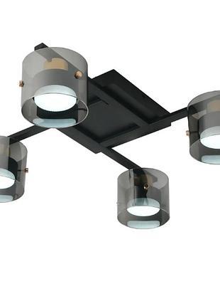 Люстра esllse opal 4r 580x580x150мм gx53 черная/золото