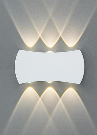 Фасадный настенный led светильник dfb-8622-6wh 6вт