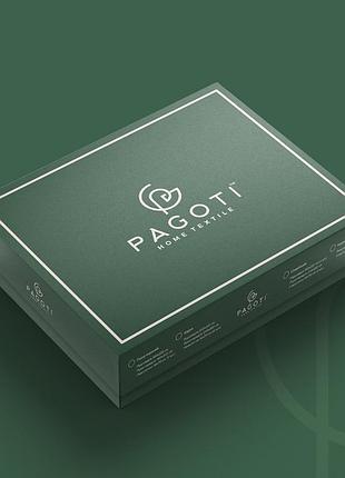 Комплект постельного белья страйп-сатин pagoti maestro голубой (евро / 2×70×70 см)