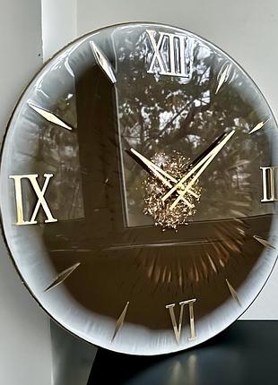 Часы настенные круглые из эпоксидной смолы epoxy m200 30x30 см