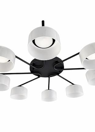Люстра потолочная dusha ms228 - 8 x gx53 черный/молочный light set