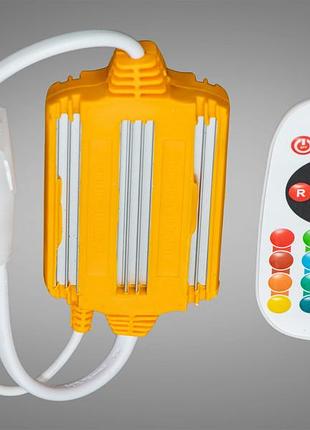 Коннектор-контроллер с ду для ленты 220v rgb