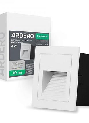 Подсветка для ступеней ardero dh1010ard 3w 3000k белый