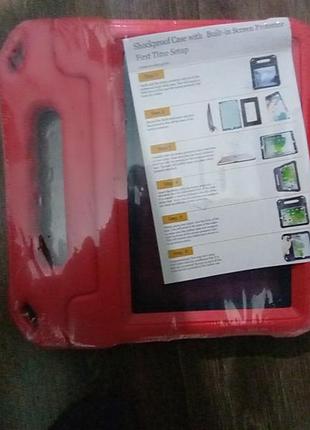 Детский чехол new kids case для lenovo tab 10 pro plus красный