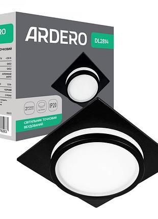 Врезной светильник ardero dl2814 gx53 черный