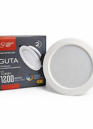 Світильник точковий врізний guta led 12r 12w 4500k ø149мм light set білий