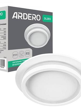 Врезной светильник ardero dl2813 gx53 белый