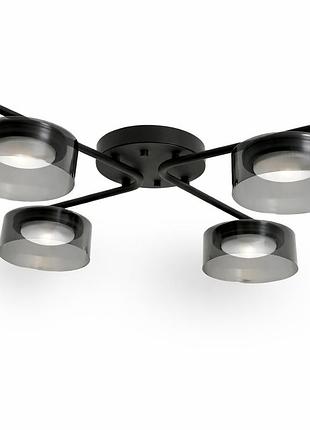 Люстра потолочная dusha ms228 - 4 x gx53 черный/дымчатый light set