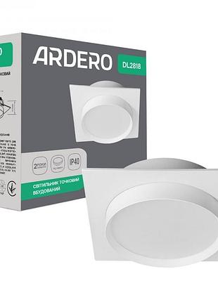 Светильник точечный ardero dl2818 gх53 белый