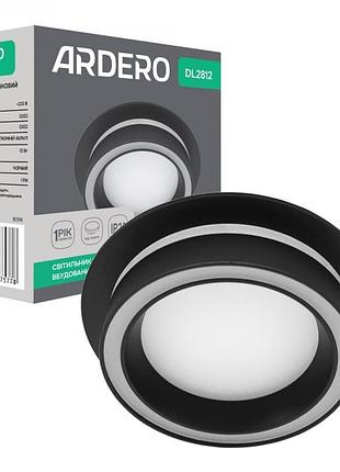 Врезной светильник ardero dl2812 gx53 черный