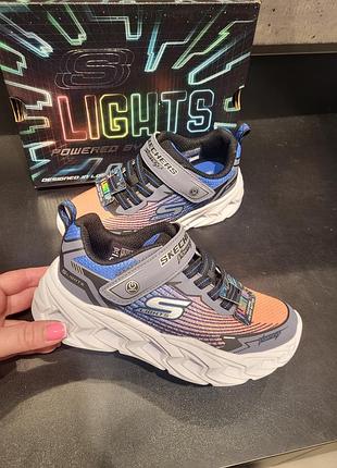 Кроссовки детские skechers светящиеся оригинал