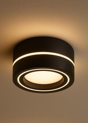 Светильник точечный накладной/врезной lug lc-gx 8545 gx53 черный light set