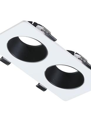 Світильник точковий вбудований pc emo 022s mr16 led concept біло-чорний