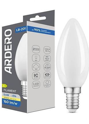 Светодиодная led лампа ardero lb-201 5.4w e14 2700k матовая