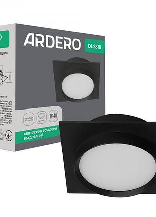 Светильник точечный ardero dl2818 gх53 черный
