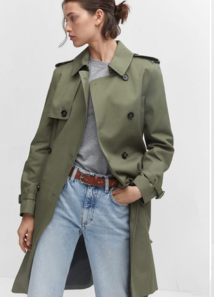 C&a.тренчкот темно-зеленый, плащ