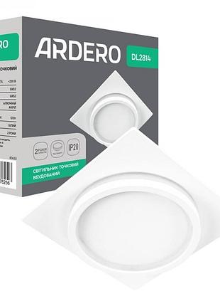 Врезной светильник ardero dl2814 gx53 белый