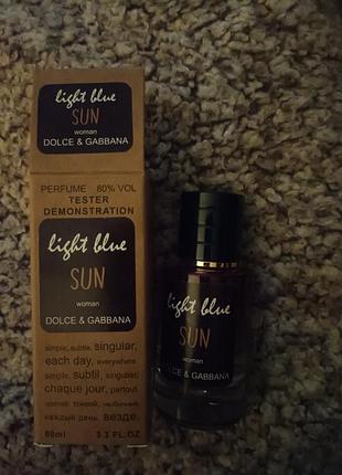 Жіночий тестер dolce gabbana light blue sun 60 ml