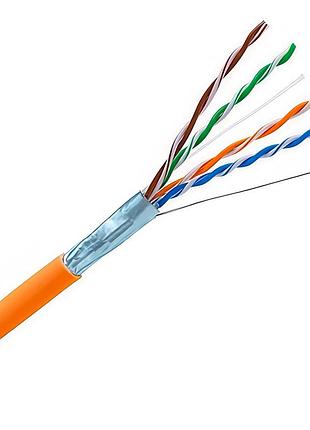 Кабель f/utp кат. 5e, 24awg, обол. ls0h(b2ca), 305 м, помаранчевий