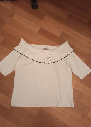 Нарядная блузка с открытыми плечами, размер 222 фото