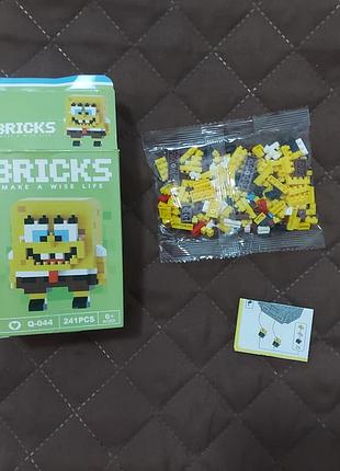 Дитячий конструктор губка боб, новий 4