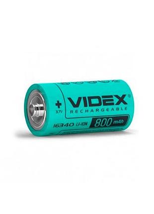 Аккумулятор videx литий-ионный 16340 (без защиты) 800mah bulk/1шт