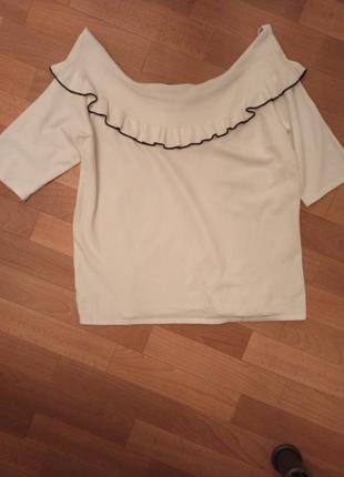 Нарядная блузка с открытыми плечами, размер 227 фото