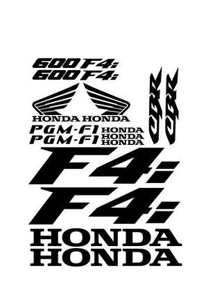 Черные глянец наклейки мотоцикл бак пластик honda cbr сбр на мотоцикл хонда цбр 4і 4i